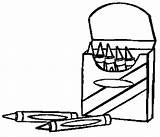 Coloring Crayon Box White Frame Pages Clipart Crayons School Clip  sketch template