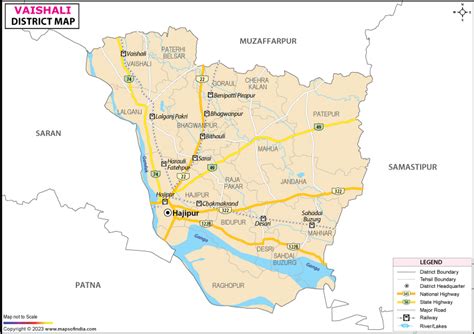 Vaishali District Map