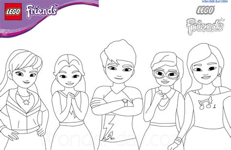 Lego Friends Coloring Pages - Printable coloring pages for girls