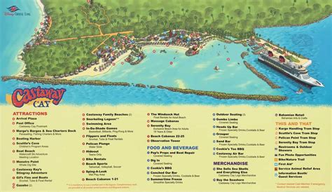 Castaway Cay Map – Disney’s Private Island - Disney Cruise Line Information