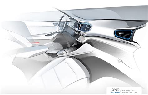 Hyundai Ioniq interior second rendering