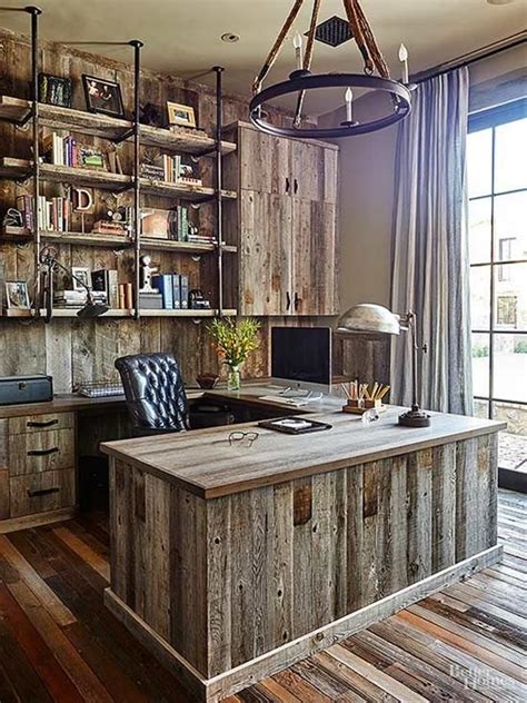 Vintage and Rustic Home Office Desk 26 en 2020 | Casas de estilo ...