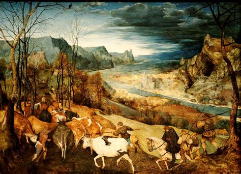 The Return of the Herd - Pieter Breughel the Elder, 1565 ...