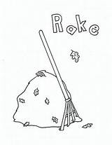 Rake Coloring Page sketch template