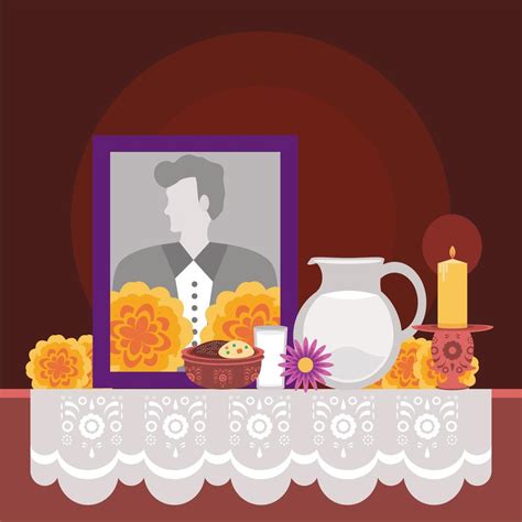 day of the dead altar 4209398 Vector Art at Vecteezy