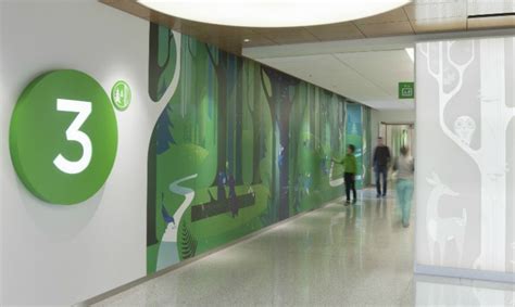 Studio SC created an artful wayfinding program for Seattle Children's ...