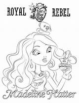 Madeline Hatter Ever After High coloring Page  Download Print Or sketch template