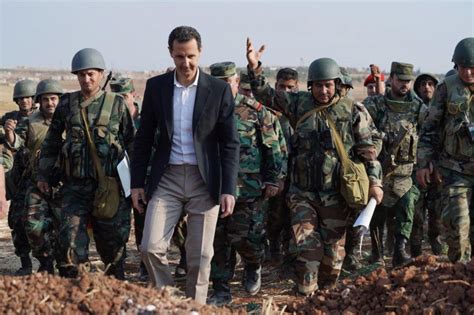 Syria's Assad Visits War Zone, Is 'Ready to Support Any Group That ...