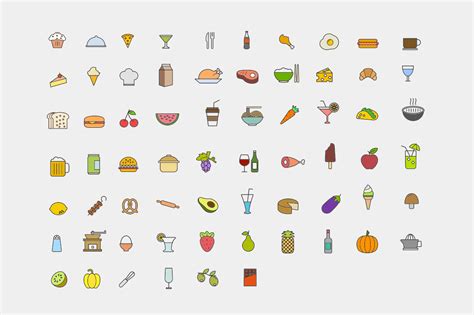 66 Food & Drink Icons - Creative VIP