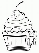 Cupcake Coloring Page  Nation sketch template
