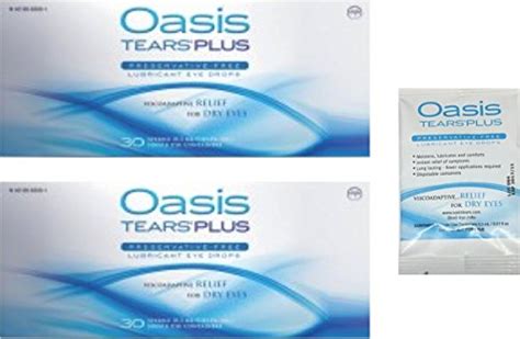 FROM USA 65 Vials Oasis TEARS PLUS Preservative-Free Lubricant Eye ...