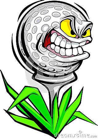 Golf Ball Face Vector Image Stock Photography - Image: 10373482