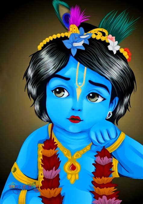 Little Krishna, Baby Krishna, Cute Krishna, Lord Ganesha Paintings, Krishna Art, Shiva Art, Lord ...