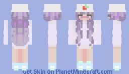 Girl With Strawberry Bucket Hat Minecraft Skin