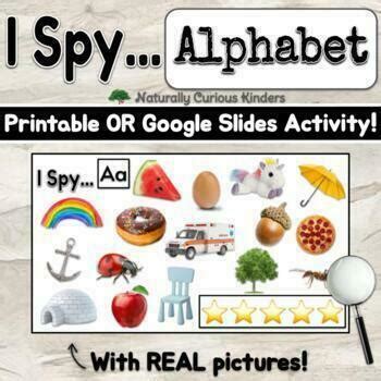 I Spy Alphabet Real Pictures Printable Google Slides Game Beginning Sounds