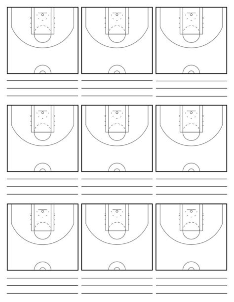 Basketball Printable Play Sheets - Printable And Enjoyable Learning