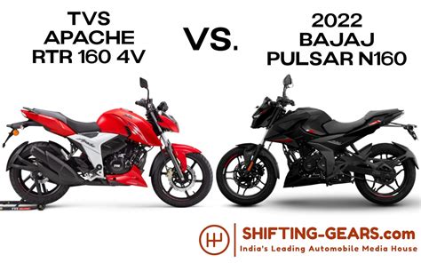 2022 Bajaj Pulsar N160 Vs. TVS Apache RTR 160 4V – Specification ...