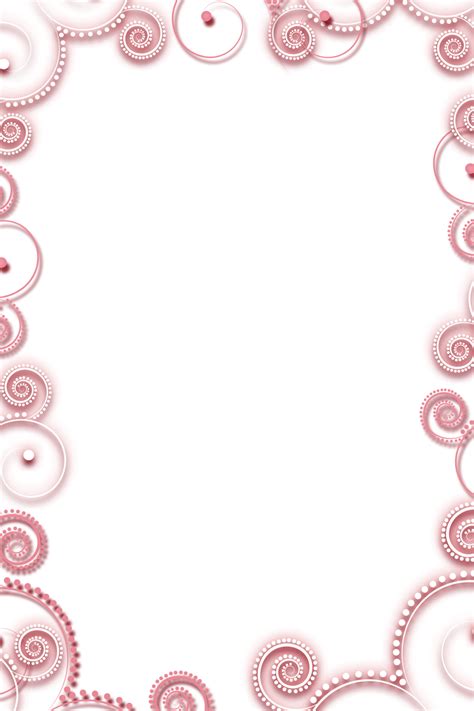 Transparent Frame with Pink Elements | Gallery Yopriceville - High-Quality Images and ...