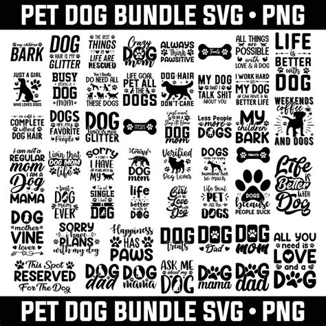 Pet Dog SVG Bundle Dog Mom SVG Dog Breed Dog Lover Svg Pet - Etsy UK