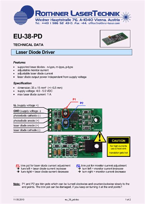 EU-38-PD_8018950.PDF Datasheet Download --- IC-ON-LINE