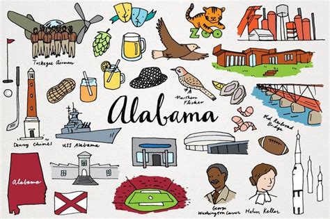 Alabama State Clipart Set - Etsy | How to draw hands, Alabama, Clip art