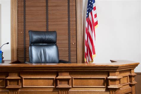 Courtroom Bench Stock Photo & More Pictures of American Culture - iStock