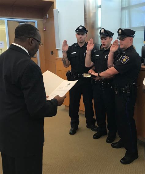 Chester Police Department Swear-In 3 New Officers | City of Chester