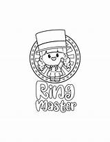 Printable Ringmaster / Digital Download Circus Coloring Page  Etsy sketch template
