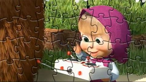 Masha and the bear Puzzle Games for Kids Family Frendly video - YouTube