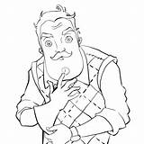Hello Neighbor Coloring Pages 22 New Images Free Printable sketch template