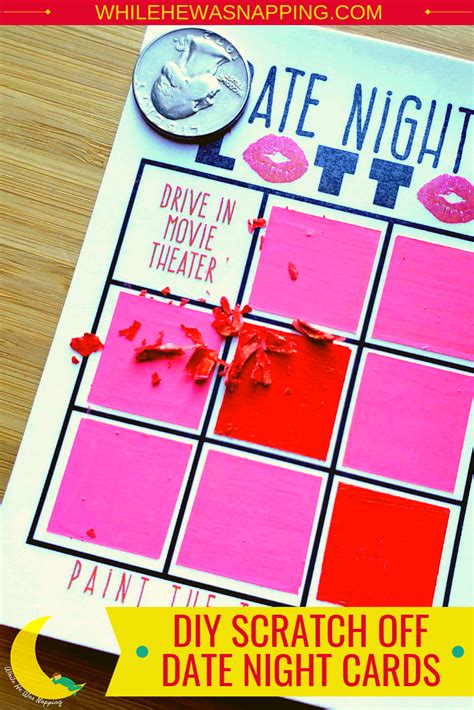 DIY Scratch Off Cards that will Spice Up Date Night | While He Was Napping