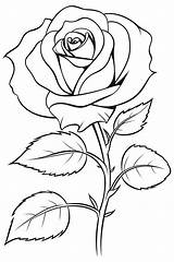 Free Printable Rose Coloring Pages For Kids Of All Ages sketch template