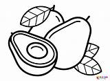 Avocado Coloring Pages Printable For Free Download sketch template