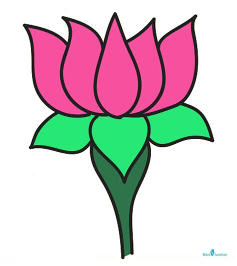 How To Draw Lotus: Easy Step-By-Step Guide | Flower drawing, Easy flower drawings, Lotus flower ...