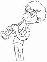 Coloring Para Clarinete Colorear Musicales Instrumentos Music Dibujos  sketch template