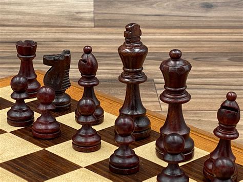 Vintage Wood Chess Set in wood chest folding chess board, Game night, Rustic home decor