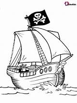 Printable Coloring Pages And Pirate Ships sketch template