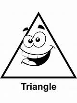 Triangles coloring pages sketch template