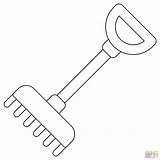 Rake Drawing Getdrawings Sketch Coloring Page sketch template