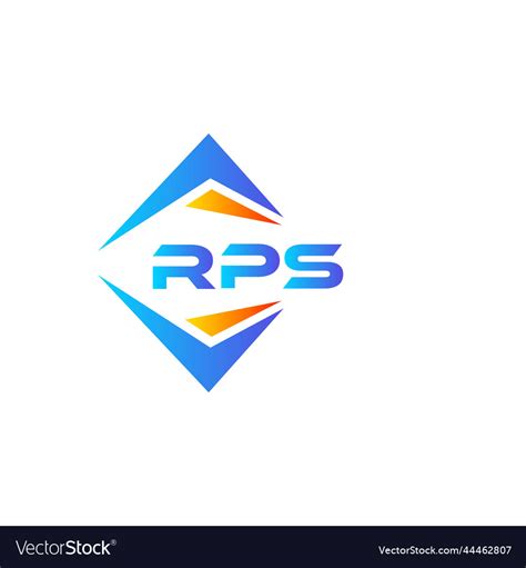 Rps abstract technology logo design on white Vector Image