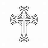 Coloring Pages Religious Crosses sketch template