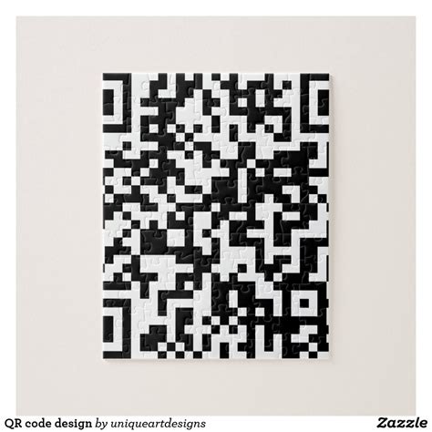 QR code design Jigsaw Puzzle | Zazzle | Coding, Qr code, Escape room puzzles