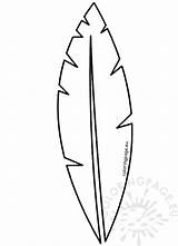 Large Paper Indian feather template  Coloring Page sketch template