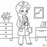 Cartoon Nurse Coloring Page  Free Printable Coloring Pages sketch template