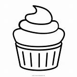 Cupcake Outline Coloring Pages Basic Empty Clipart Easy Drawing  sketch template