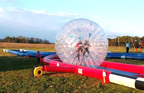 90ft Human Hamster Ball Track w/ 2 Balls | Mr. Bounce Inflatable Rentals