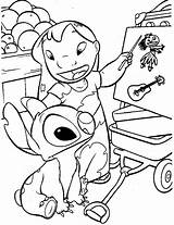Disney Coloring Pages To Print Lilo & Stitch sketch template