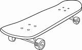 Skateboard Coloring Page  Free Clip Art sketch template