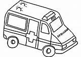 Ambulance Coloring Sheet sketch template