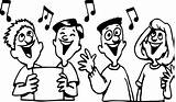 Children Singing Free Coloring Page  Wecoloringpagecom sketch template